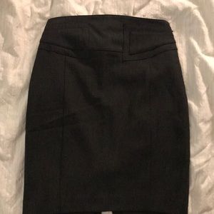 Charcoal gray pencil skirt